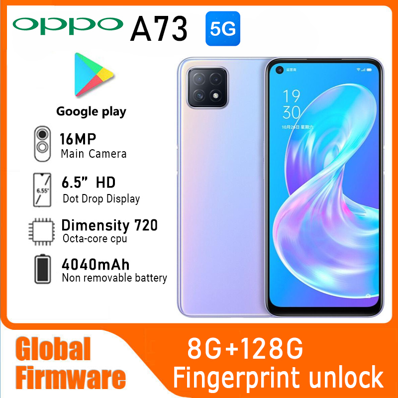 OPPO A73 5G スマートフォン MTK Dimensity 720 4030mAhバッテリー 16MPカメラ搭載