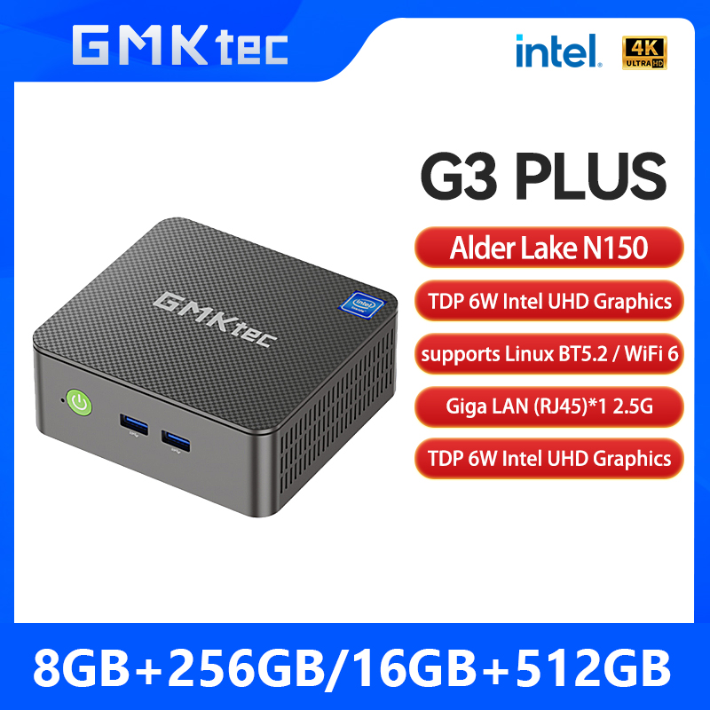 GMKtec ミニPC G3 PLUS NUCBOX Intel N150 Windows 11 Pro WiFi 6 デスクトップ