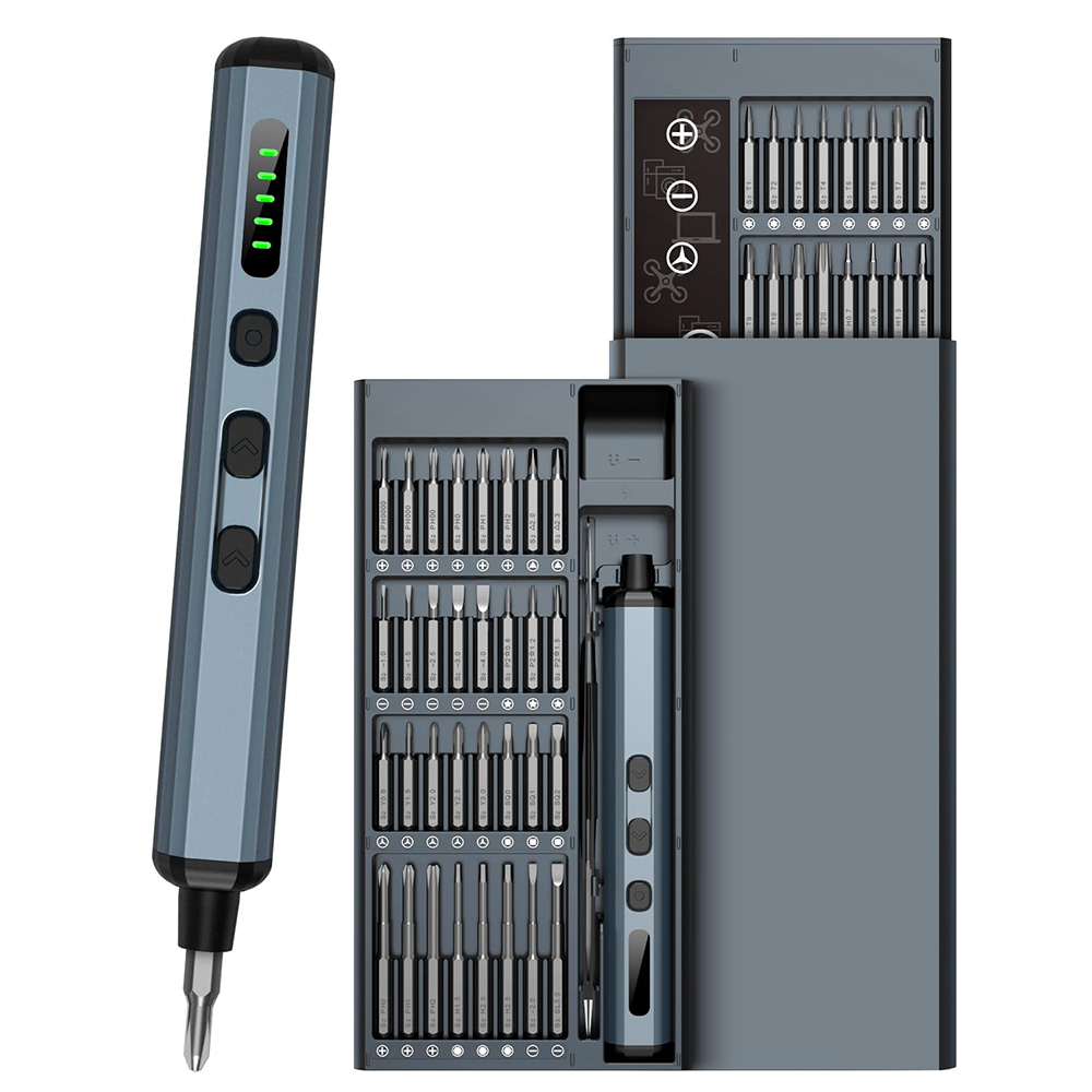 68 in 1 電動ドライバーセット 5 トルク設定 精密電動工具 磁気ドライバービット iPhone メガネ時計 PC用