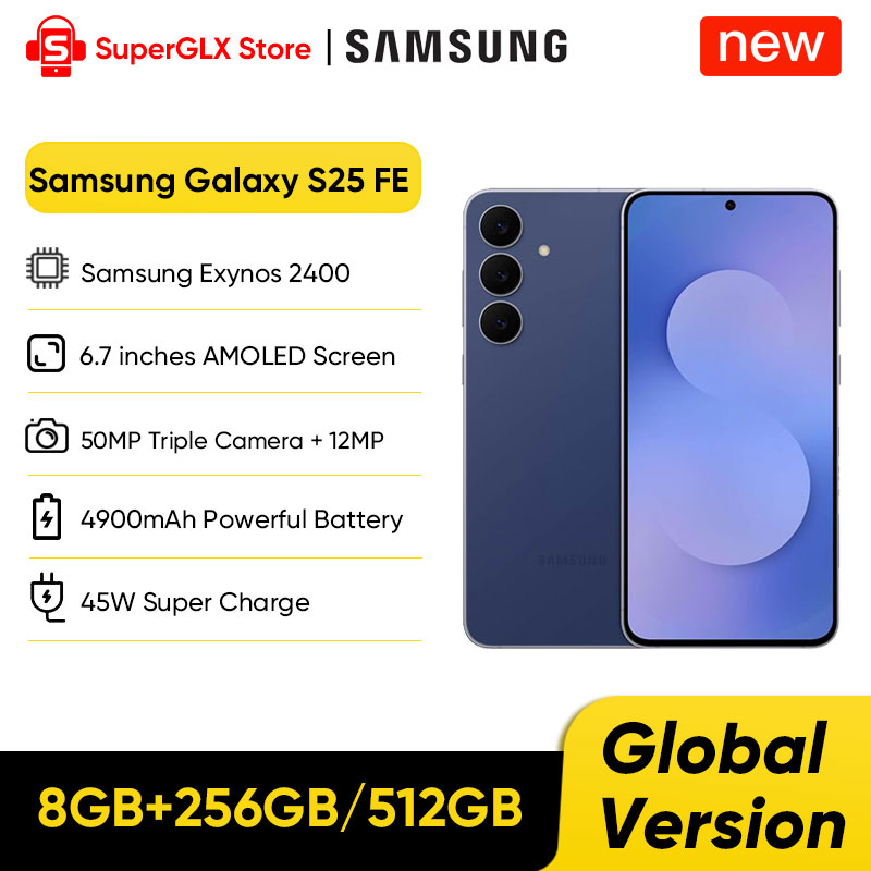 サムスン Galaxy S25 FE スマートフォン Exynos 2400 6.7インチ 120Hz AMOLED 4900mAh 45W急速充電対応